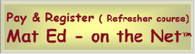 Pay & Register for Mat Ed - on the Net
